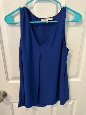 Daniel Rainn Cobalt V-Neck Sleeveless Camisole